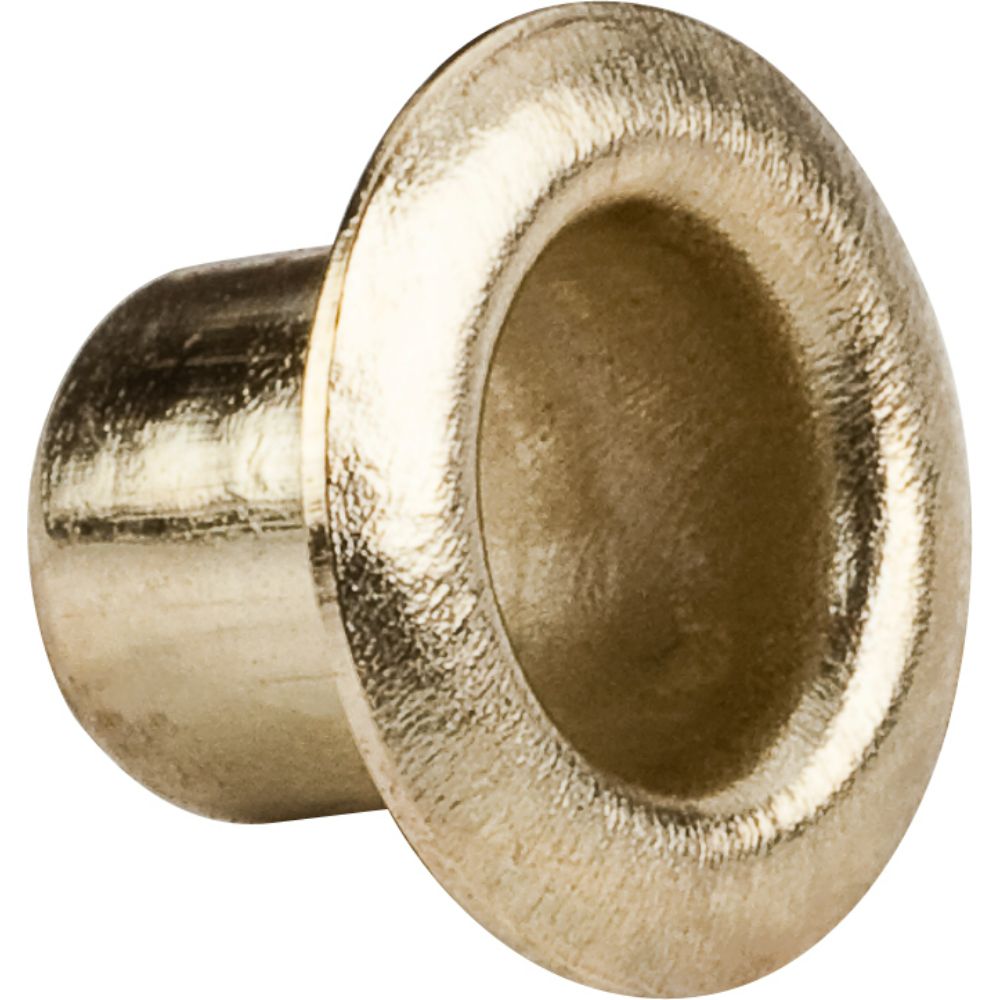 Hardware Resources 1283PB Polished Brass 5 mm Grommet for 5.5 mm Hole - Priced and Sold by the Thousand. Order 1 for 1,000 Pieces