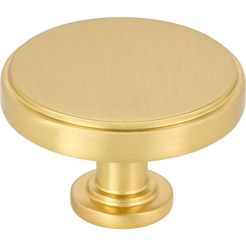 Jeffrey Alexander by Hardware Resources 171L-BG 1-3/4" Diameter Brushed Gold Richard Cabinet Knob