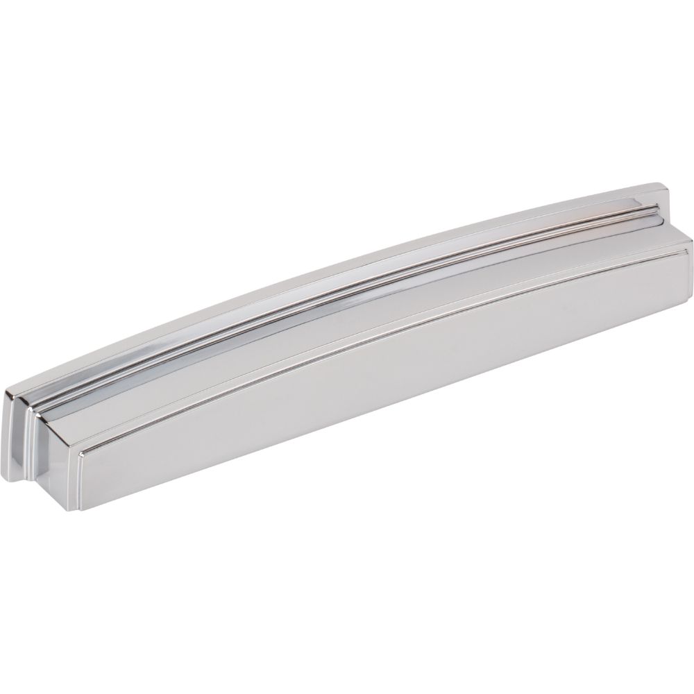 Jeffrey Alexander by Hardware Resources 141-192PC 192 mm Center Polished Chrome Square-to-Center Square Renzo Cabinet Cup Pull