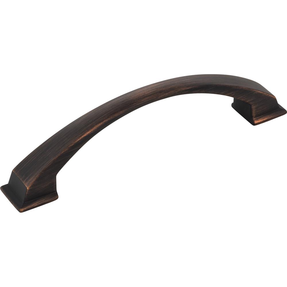 Jeffrey Alexander by Hardware Resources Roman Cabinet Pull 6-1/4" Overall Length Cabinet Pull, 128 mm Center to Center in Brushed Oil Rubbed Bronze