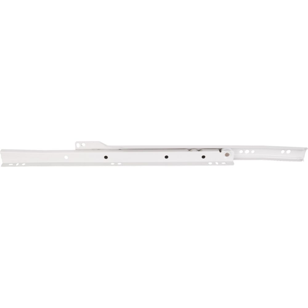 Hardware Resources 2055B 22" (550 mm) Economy Cream White Self-closing 3/4 extension Side Mount Epoxy Slide - Builder Pack