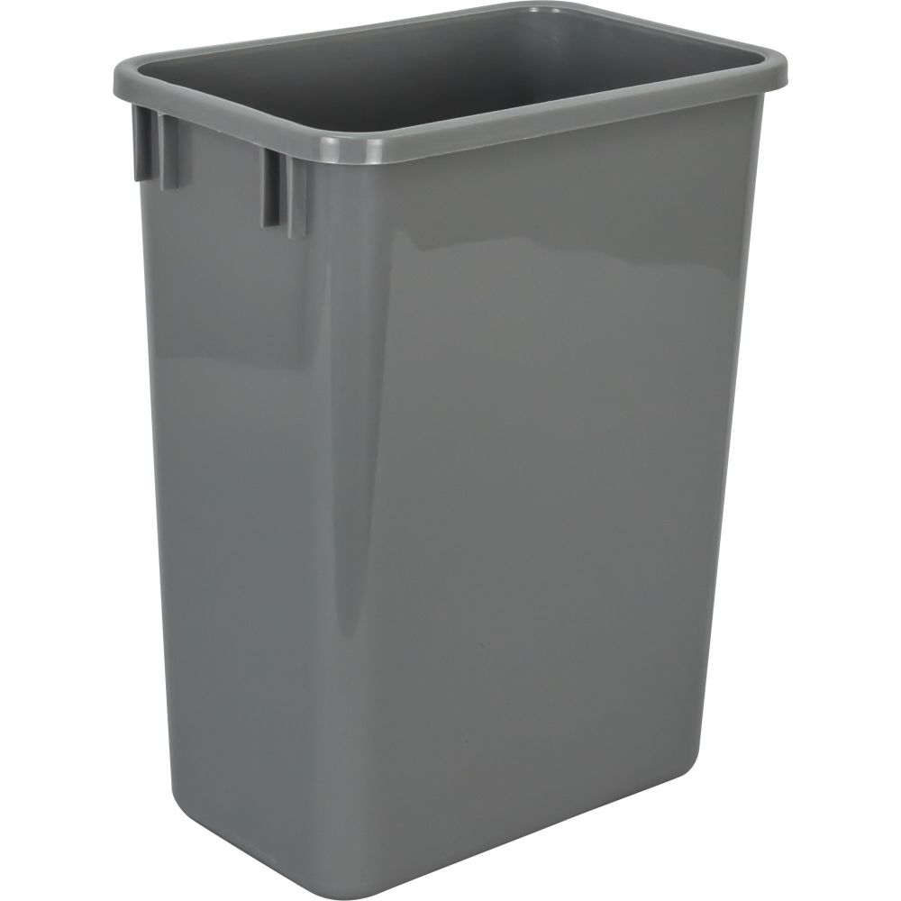 Hardware Resources CAN-TMS1535G-K Single Grey 35 Quart Top-Mount Trashcan Pullout for 15" Opening