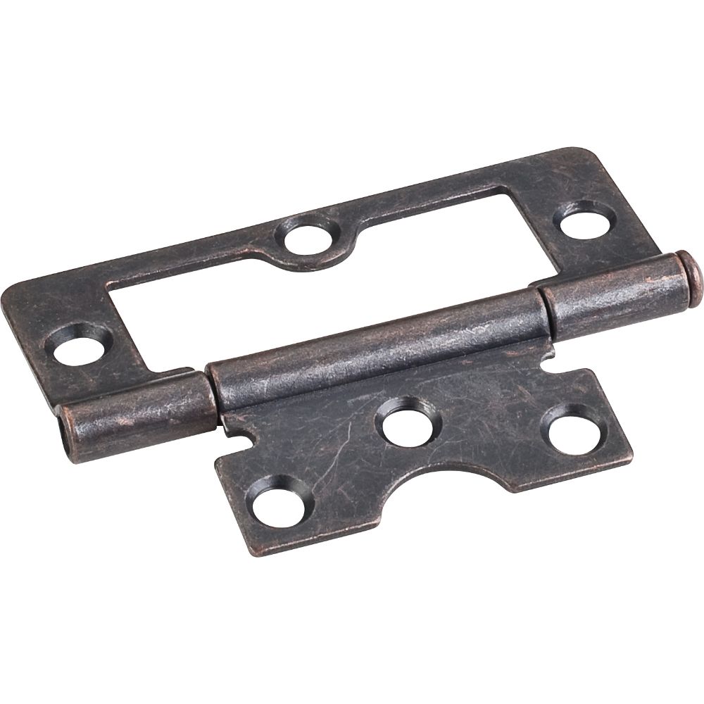 Hardware Resources 9802DACM Dark Antique Copper Machined 3" Swaged Loose Pin Non-Mortise Hinge with 6 Holes