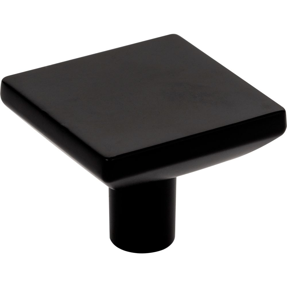 Elements by Hardware Resources 827L-MB 1-5/8" Overall Length Matte Black Walker 1 Square Knob