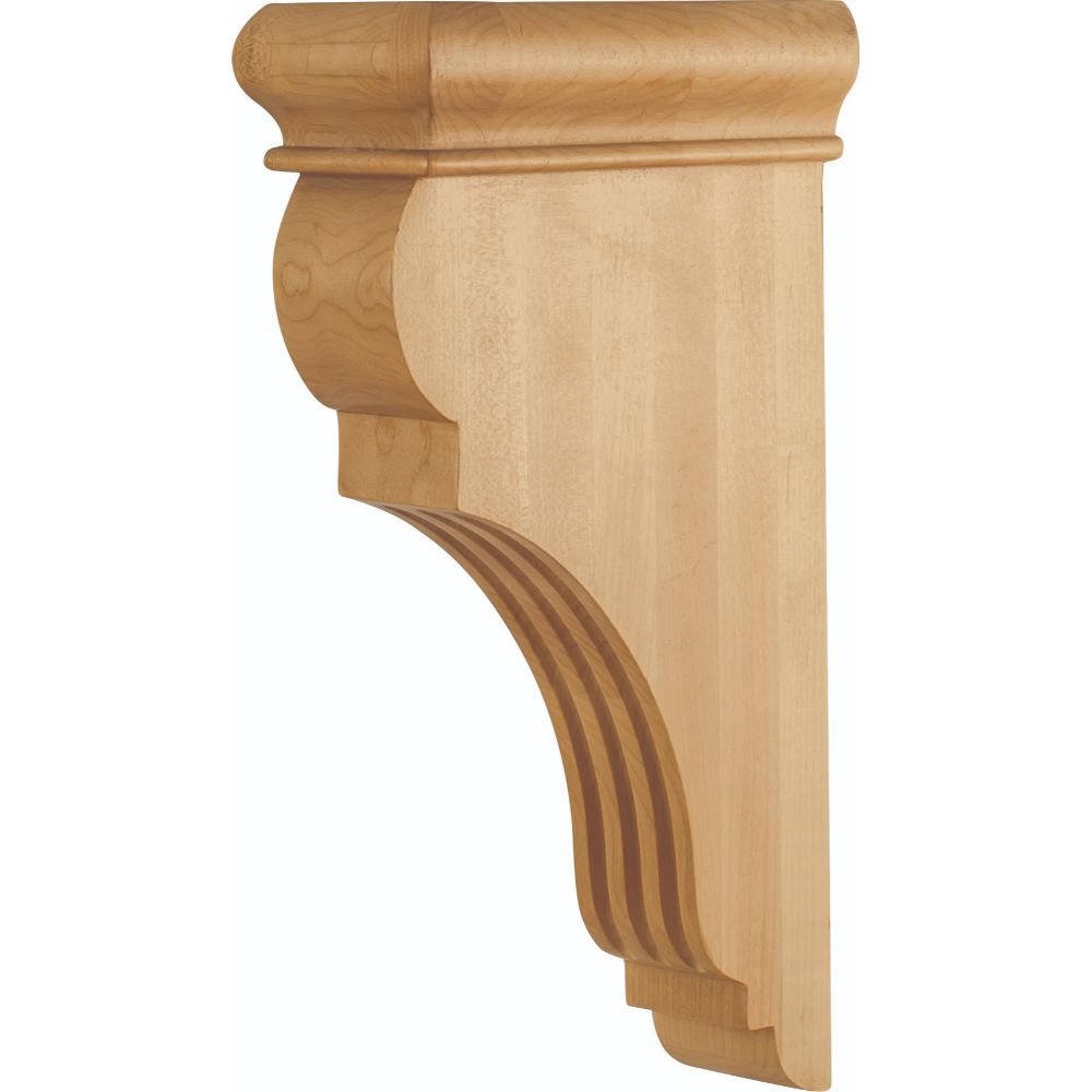 Hardware Resources CORJ-CH 3" W x 6-1/2" D x 12" H Cherry Fluted Corbel