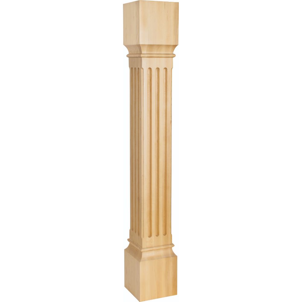 Hardware Resources P27CH 5" W x 5" D x 35-1/2" H Cherry Fluted Post