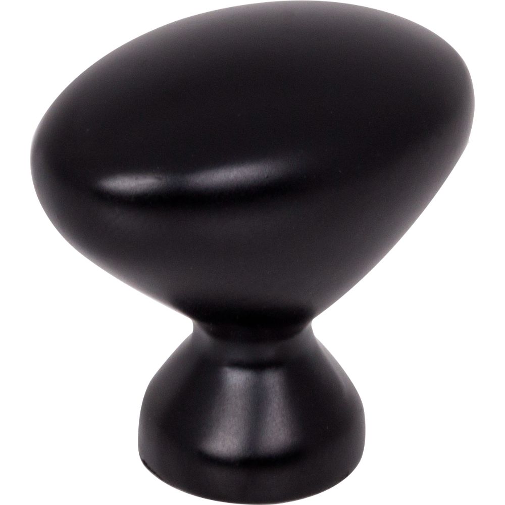Elements 897L-MB 1-1/4" Overall Length Matte Black Oval Merryville Cabinet Knob