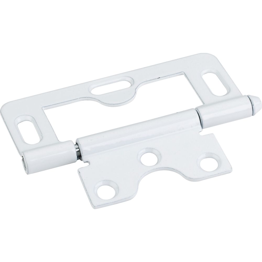 Hardware Resources 9806WH White 3" Loose Pin Non-Mortise Hinge with 3 Slots