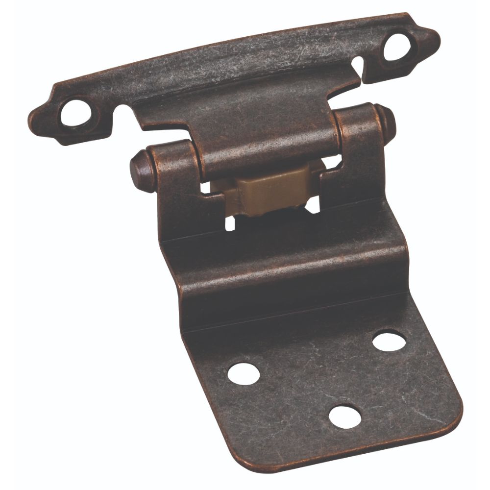 Hardware Resources P5922DBAC Traditional 3/8” Inset Hinge with Semi-Concealed Frame Wing - Dark Brushed Antique Copper
