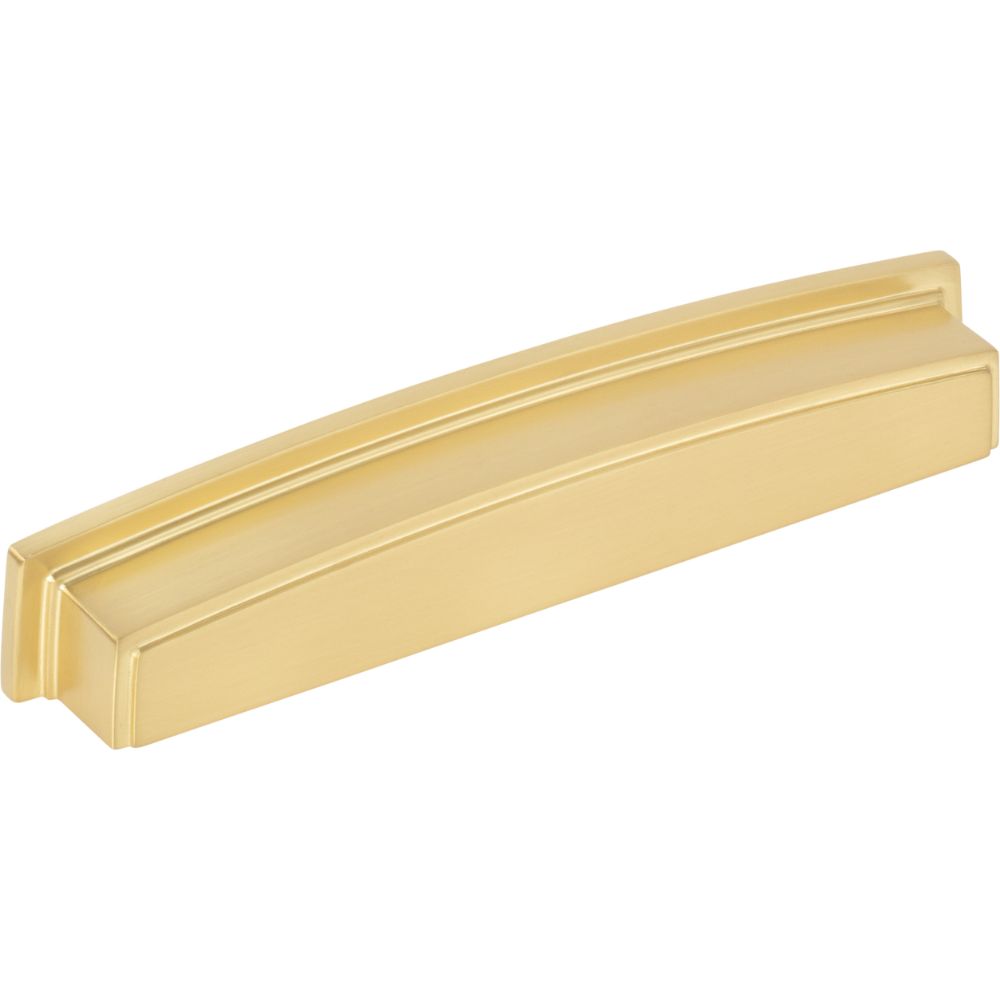 Jeffrey Alexander by Hardware Resources 141-160BG 160 mm Center Brushed Gold Square-to-Center Square Renzo Cabinet Cup Pull