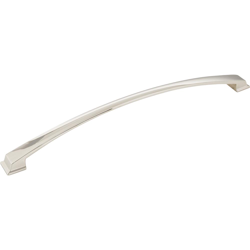 Jeffrey Alexander by Hardware Resources Roman Cabinet Pull 13-3/16" Overall Length Cabinet Pull, 305 mm Center to Center in Polished Nickel