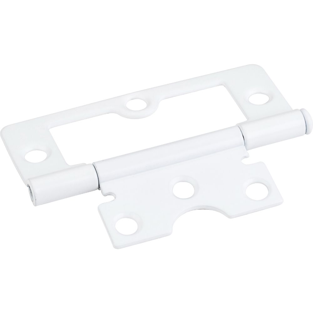 Hardware Resources 9802WH White 3" Swaged Loose Pin Non-Mortise Hinge with 6 Holes
