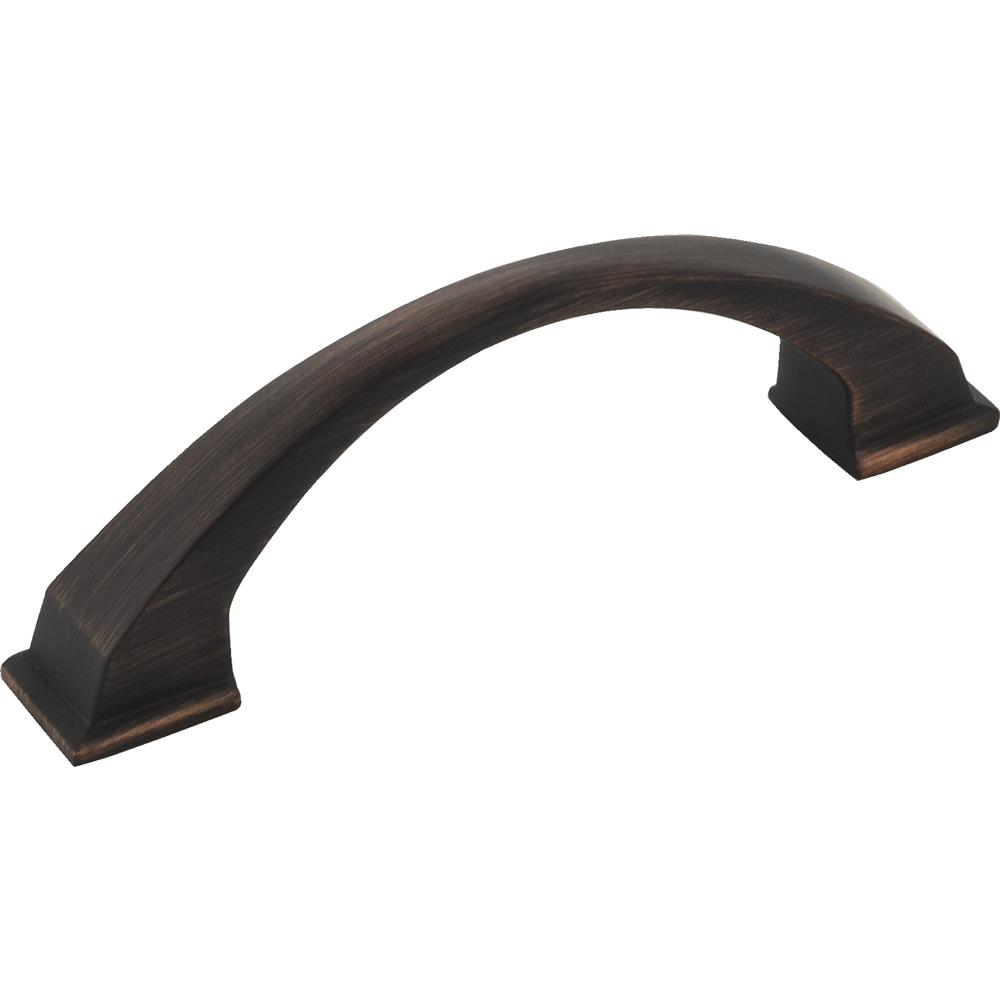 Jeffrey Alexander by Hardware Resources Roman Cabinet Pull 4-15/16" Overall Length Cabinet Pull, 96 mm Center to Center in Brushed Oil Rubbed Bronze