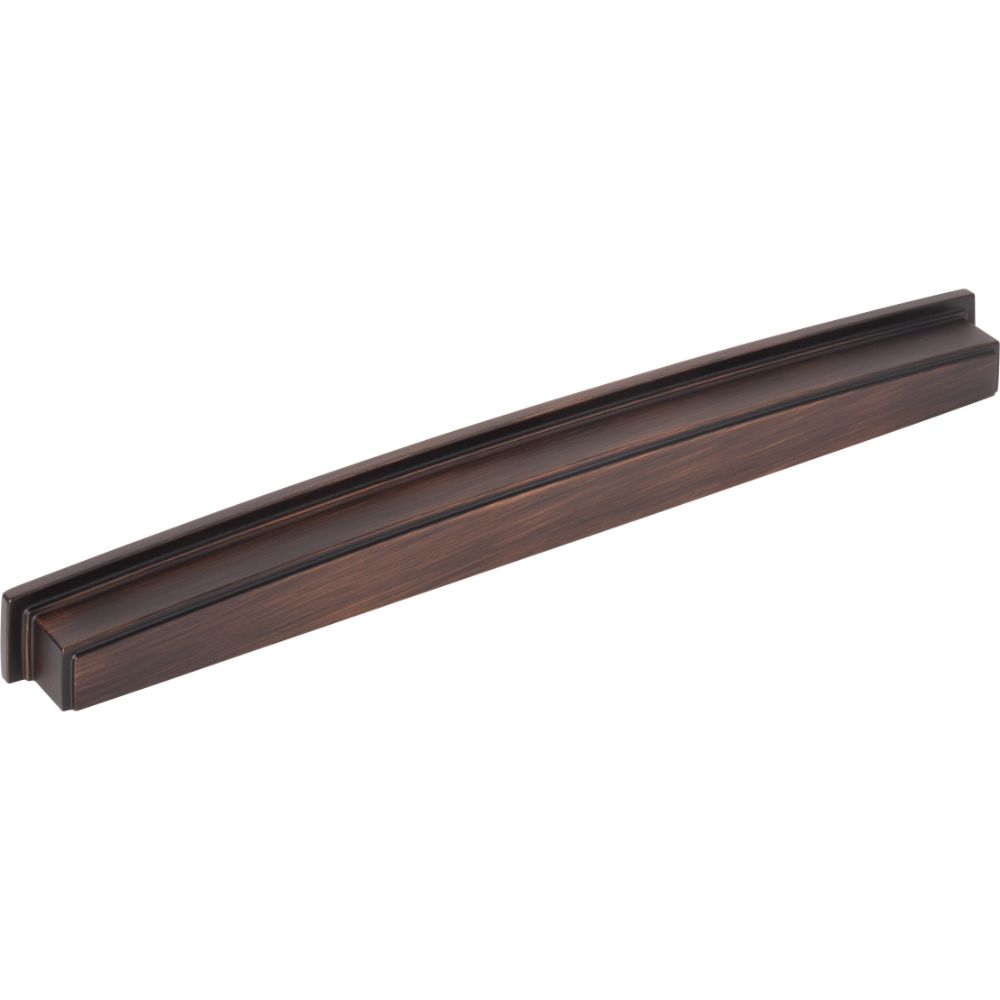 Jeffrey Alexander by Hardware Resources 141-305DBAC 305 mm Center Brushed Oil Rubbed Bronze Square-to-Center Square Renzo Cabinet Cup Pull