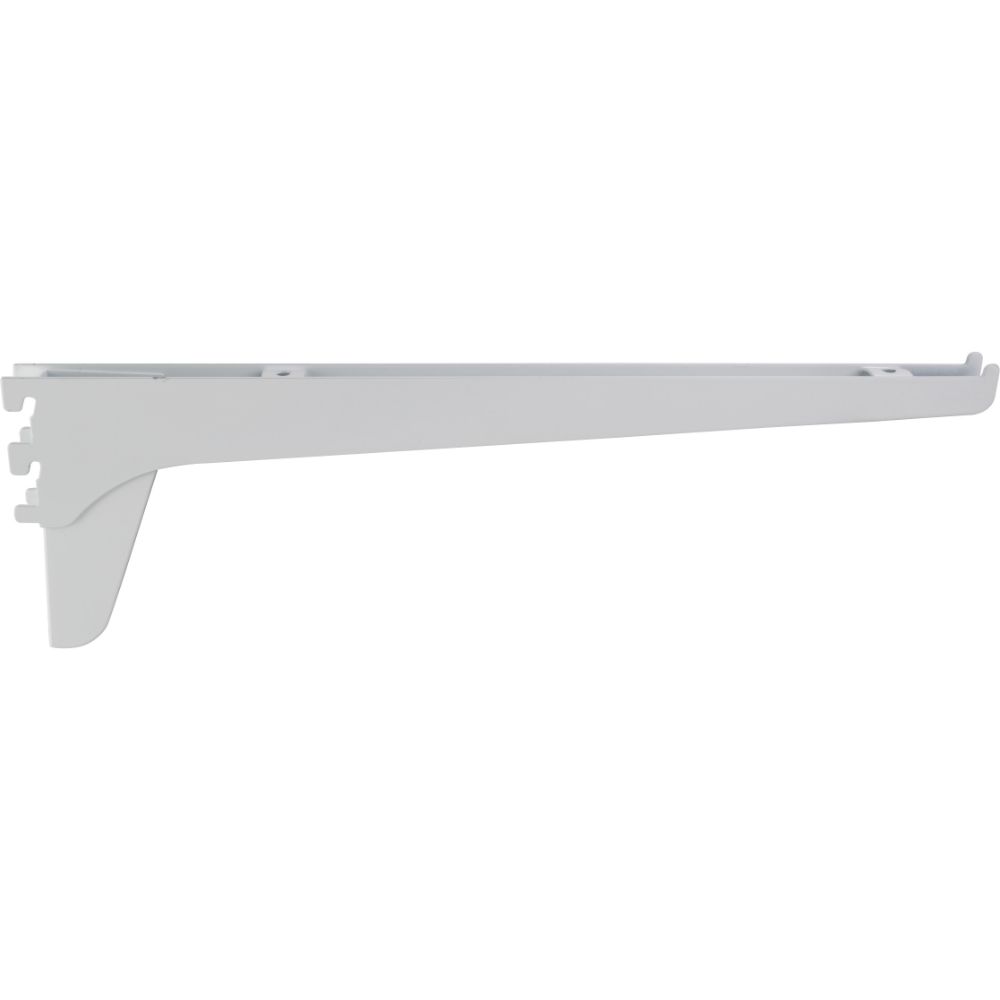 Hardware Resources 5460-12WH 12" White Plated Heavy Duty Bracket for TRK05 Series Standards
