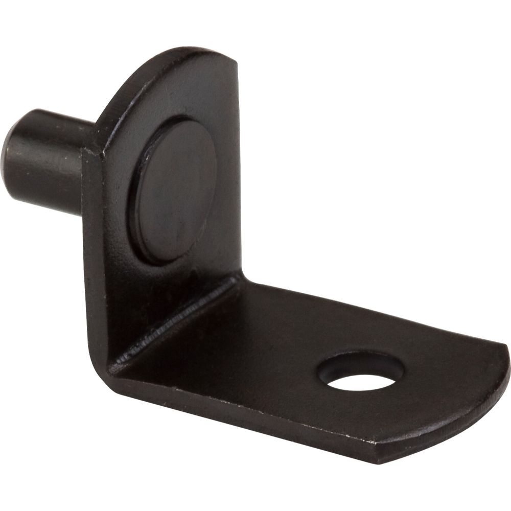 Hardware Resources 1707BLK Black 5 mm Pin Angled Shelf Support with 3/4" Arm and 1/8" Hole - Priced and Sold by the Thousand. Order 1 for 1,000 Pieces