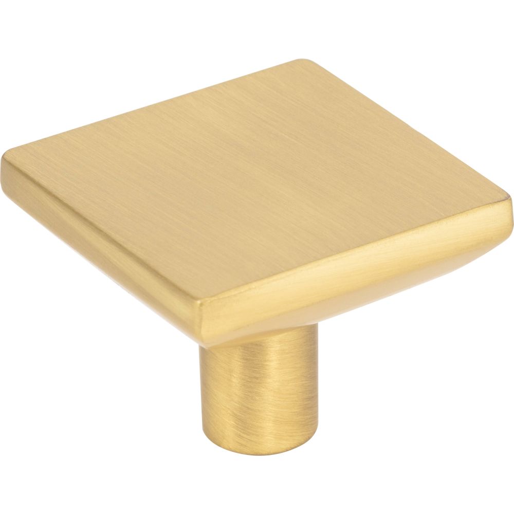 Elements by Hardware Resources 827L-BG 1-5/8" Overall Length Brushed Gold Walker 1 Square Knob