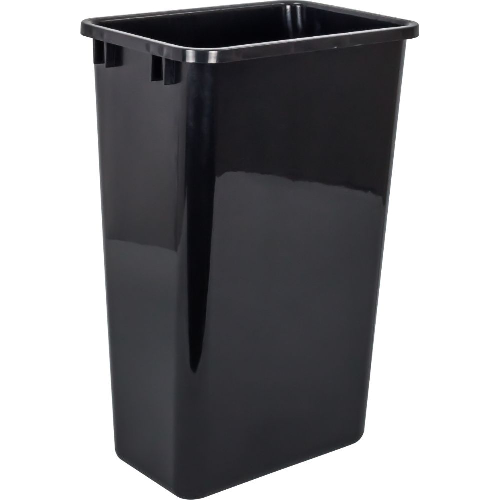 Hardware Resources CAN-50-4 Box of 4  Black 50 Quart Plastic Waste Containers