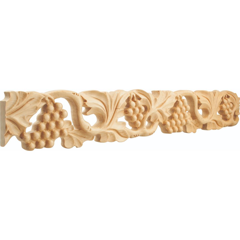 Hardware Resources HCM05CH 1" D x 4" H Cherry Grape Hand Carved Moulding