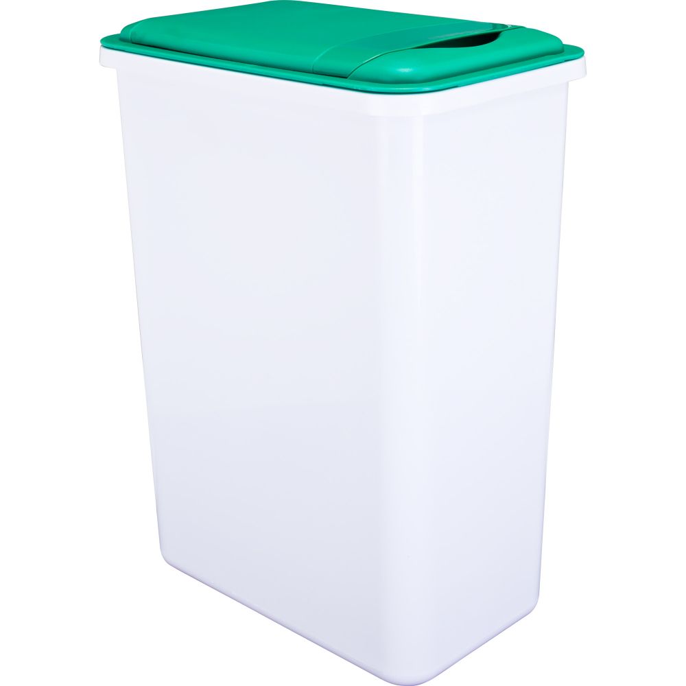 Hardware Resources CAN-35W-4 Box of 4 35 Quart Plastic Waste Containers