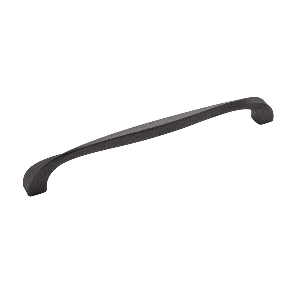 Hickory Hardware H076020-BI Twist Collection Pull 8-13/16 Inch (224mm) Center to Center Black Iron Finish