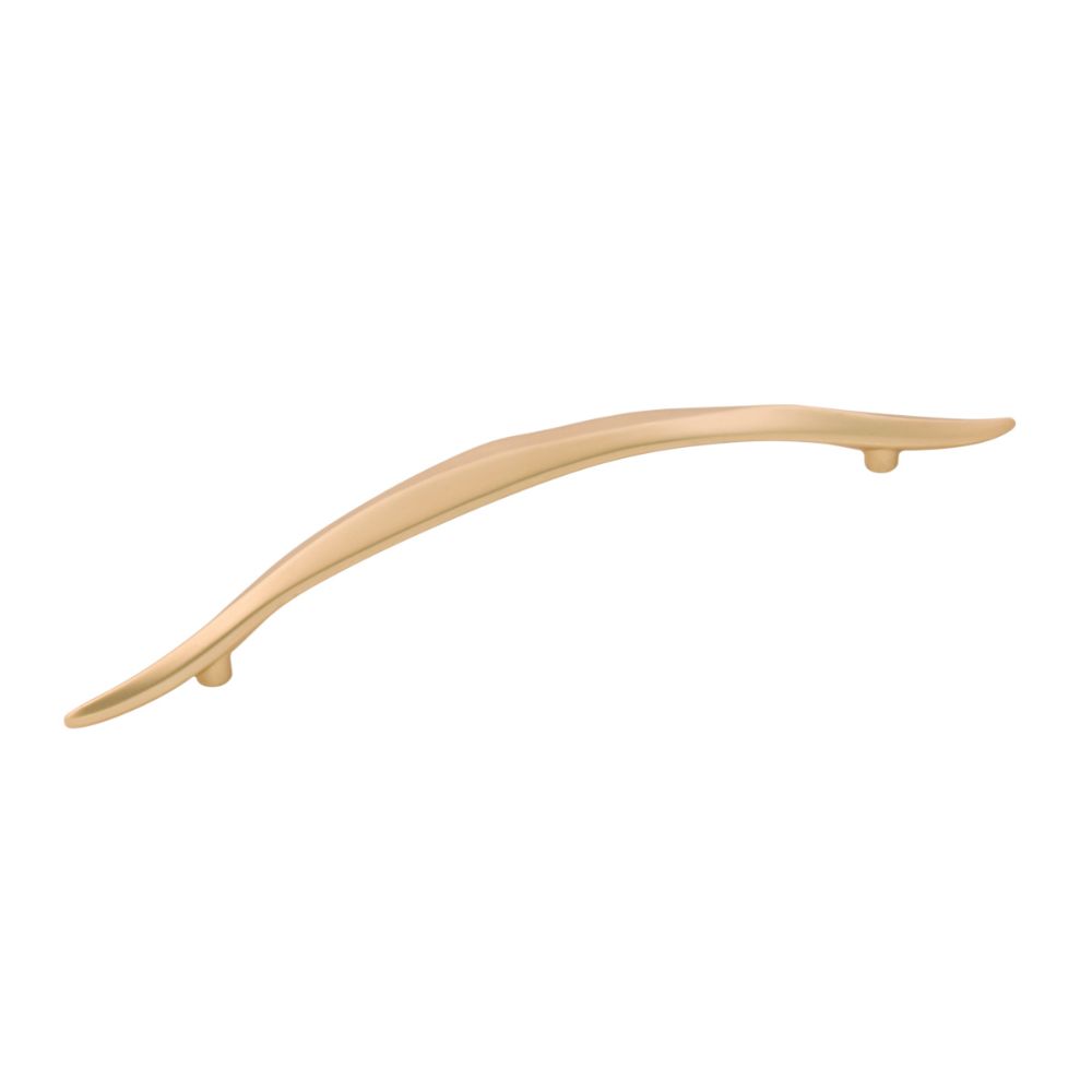 Hickory Hardware H076650-FUB Willow Collection Pull 6-5/16 Inch (160mm) Center to Center Flat Ultra Brass Finish