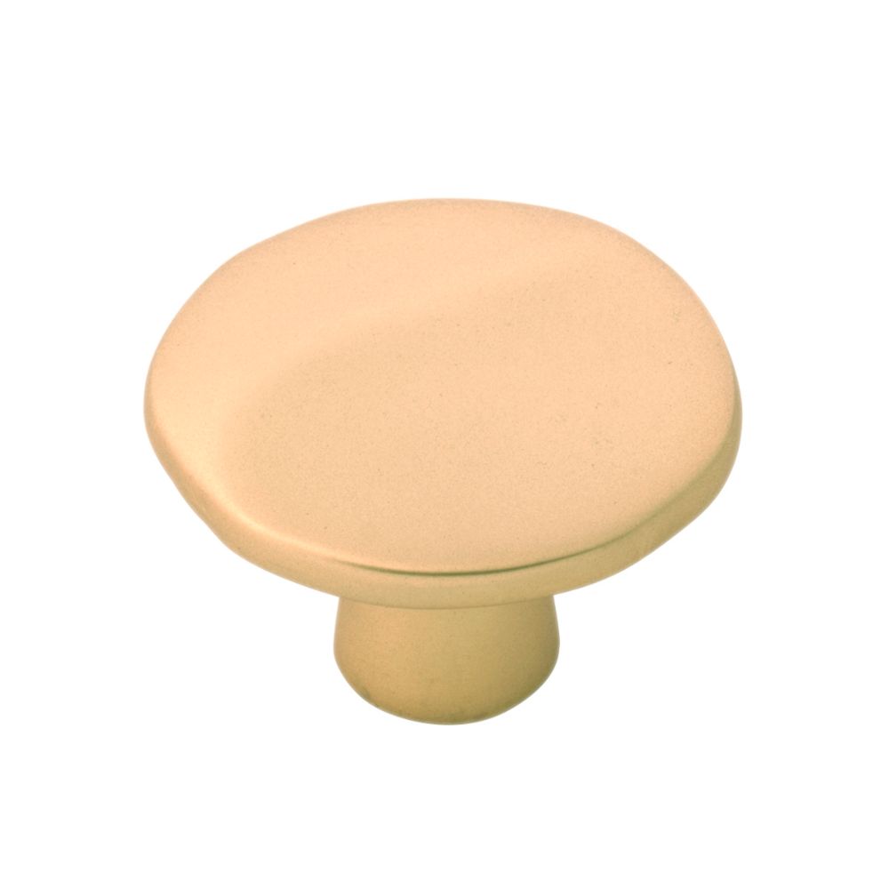 Hickory Hardware H076652-FUB Willow Collection Knob 1-3/8 Inch Diameter Flat Ultra Brass Finish