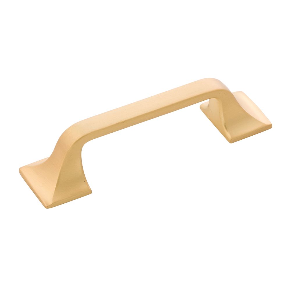 Hickory Hardware H076700-BGB-10B Forge Collection Pull 3 Inch Center to Center Brushed Golden Brass Finish (10 Pack)