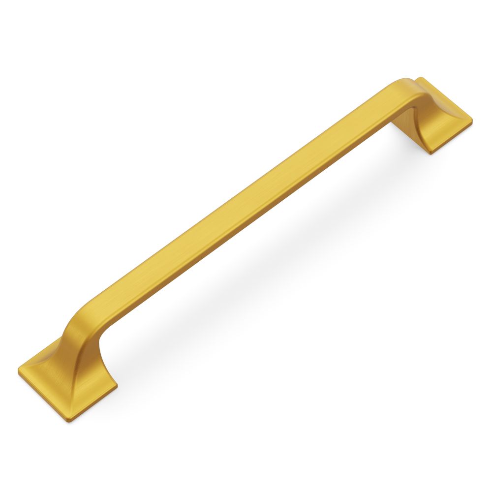 Hickory Hardware H076703-BGB Forge Collection Pull 6-5/16 Inch (160mm) Center to Center Brushed Golden Brass Finish