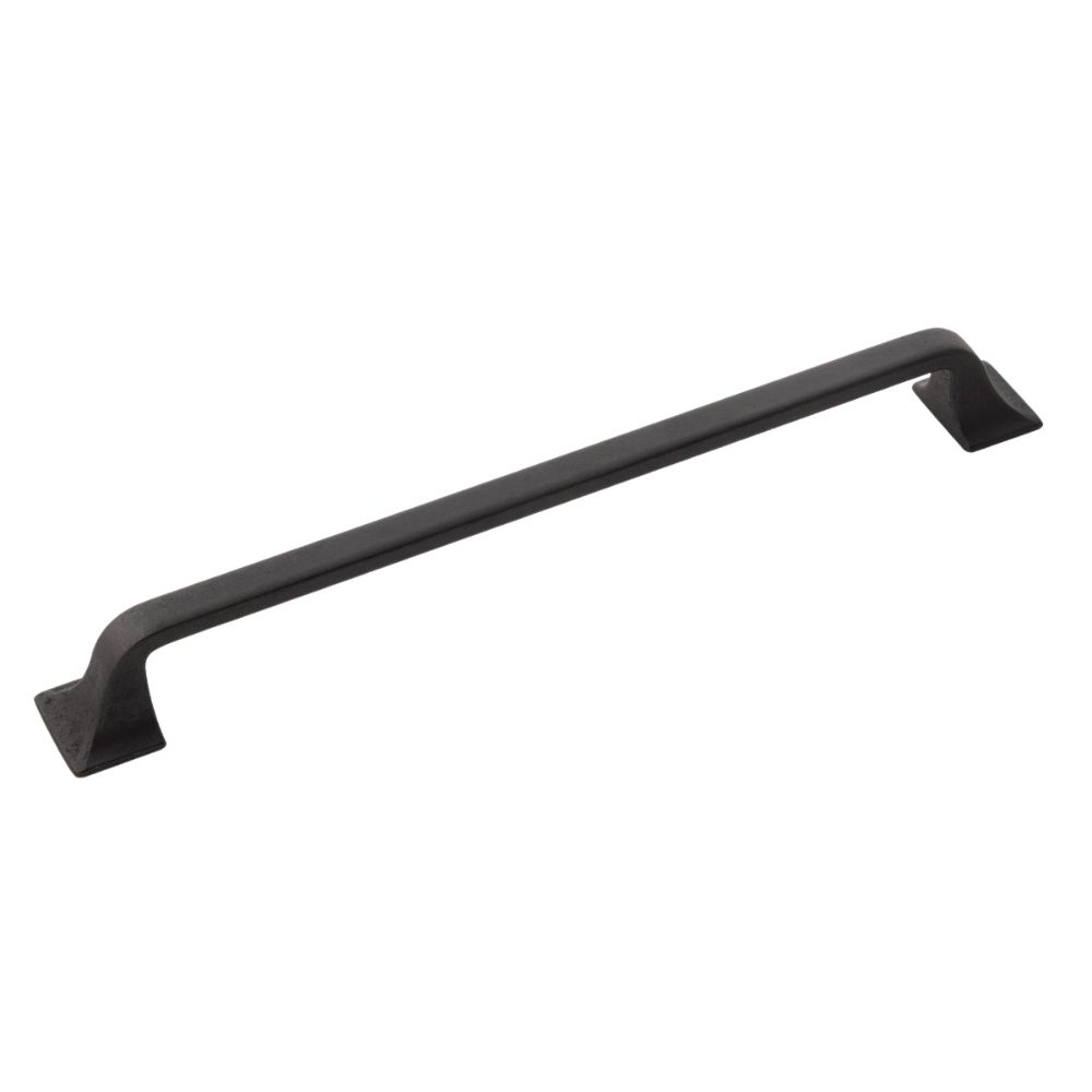 Hickory Hardware H076705-BI Forge Collection Pull 8-13/16 Inch (224mm) Center to Center Black Iron Finish