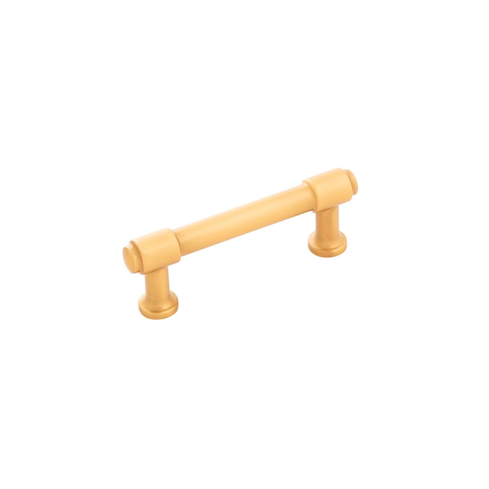 Hickory Hardware H077851BGB Piper Pull, 3" C/c in Brushed Golden Brass