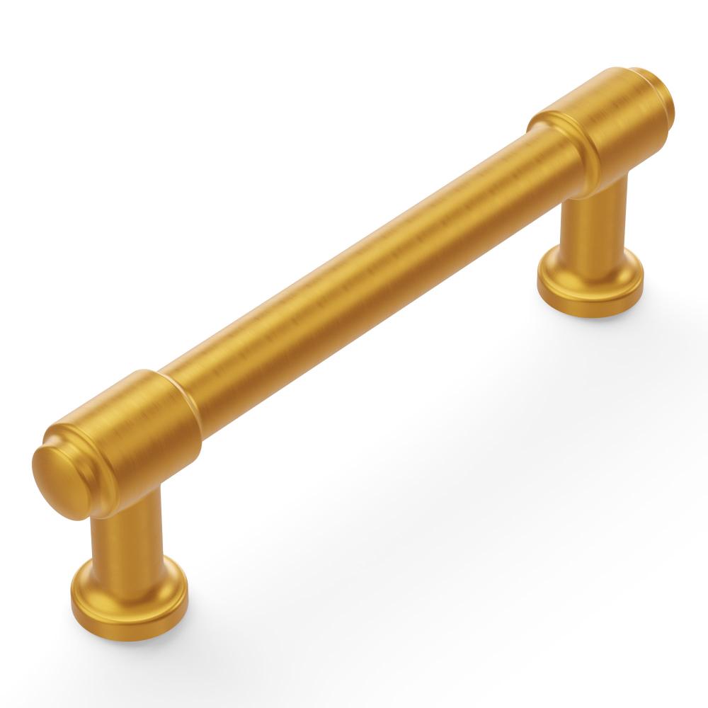 Hickory Hardware H077852BGB Piper Pull, 96mm C/c in Brushed Golden Brass
