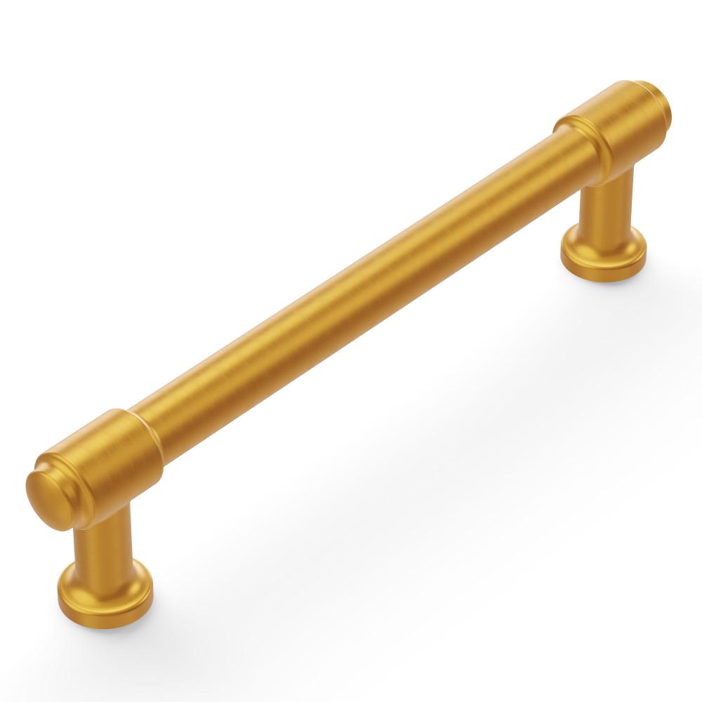 Hickory Hardware H077853BGB Piper Pull, 128mm C/c in Brushed Golden Brass