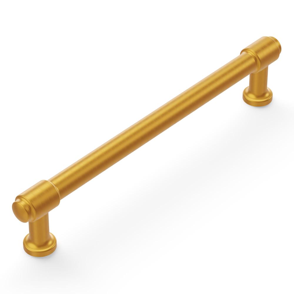 Hickory Hardware H077854BGB Piper Pull, 160mm C/c in Brushed Golden Brass