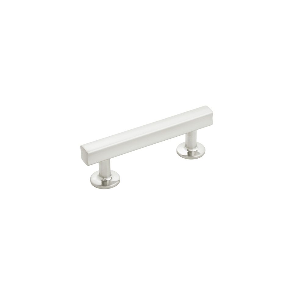 Hickory Hardware H077880SN Woodward Pull, 3" C/c in Satin Nickel