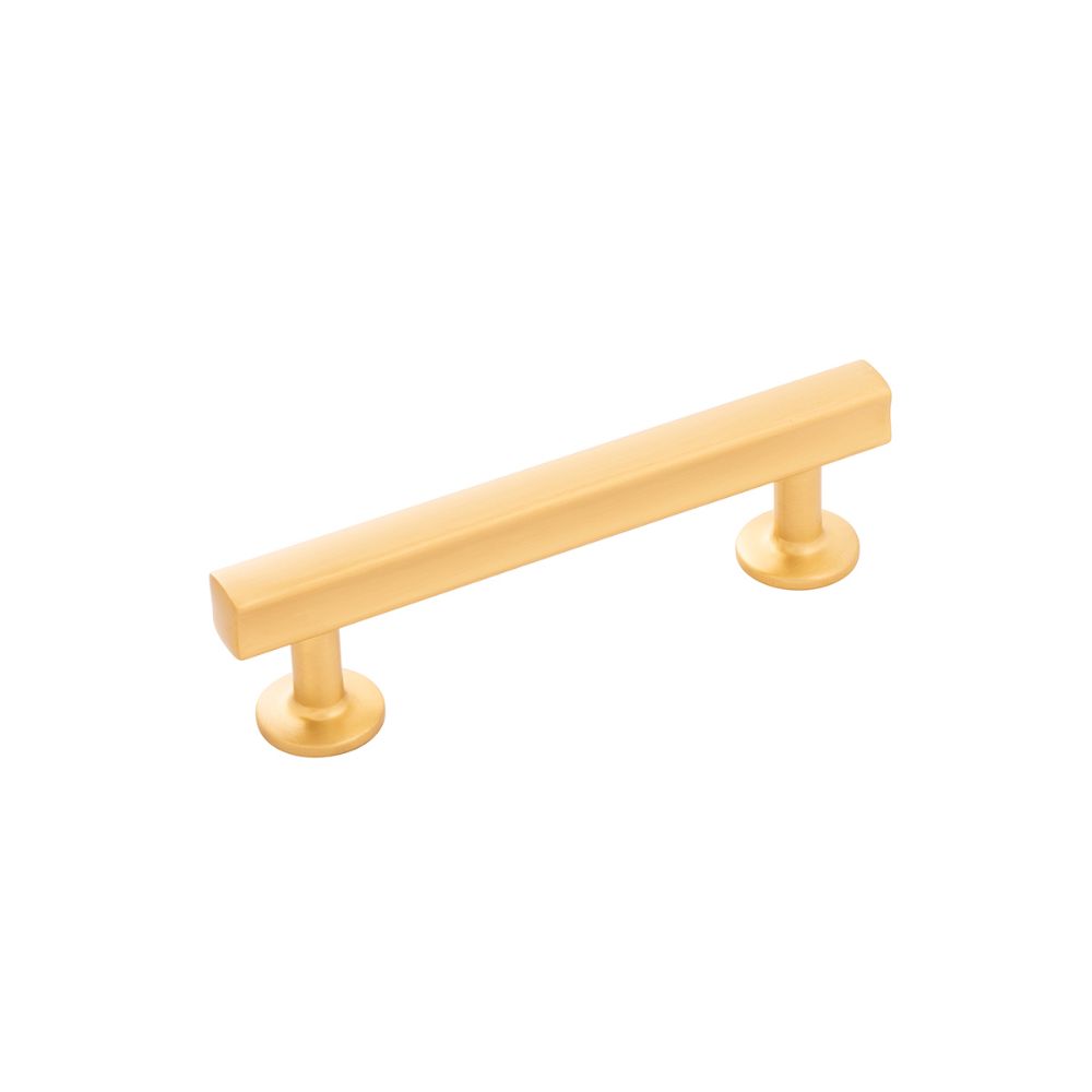 Hickory Hardware H077881BGB Woodward Pull, 96mm C/c in Brushed Golden Brass