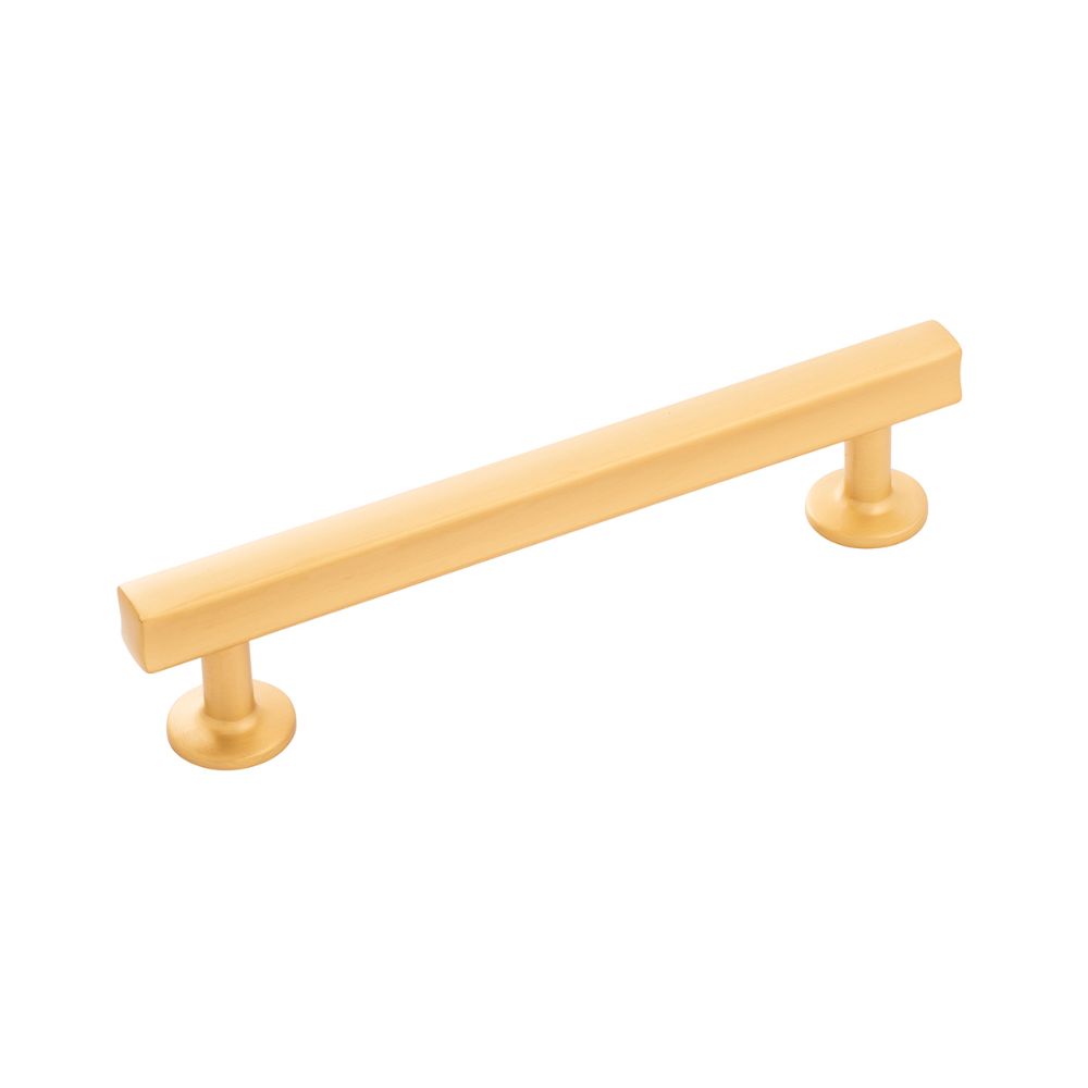 Hickory Hardware H077882BGB Woodward Pull, 128mm C/c in Brushed Golden Brass