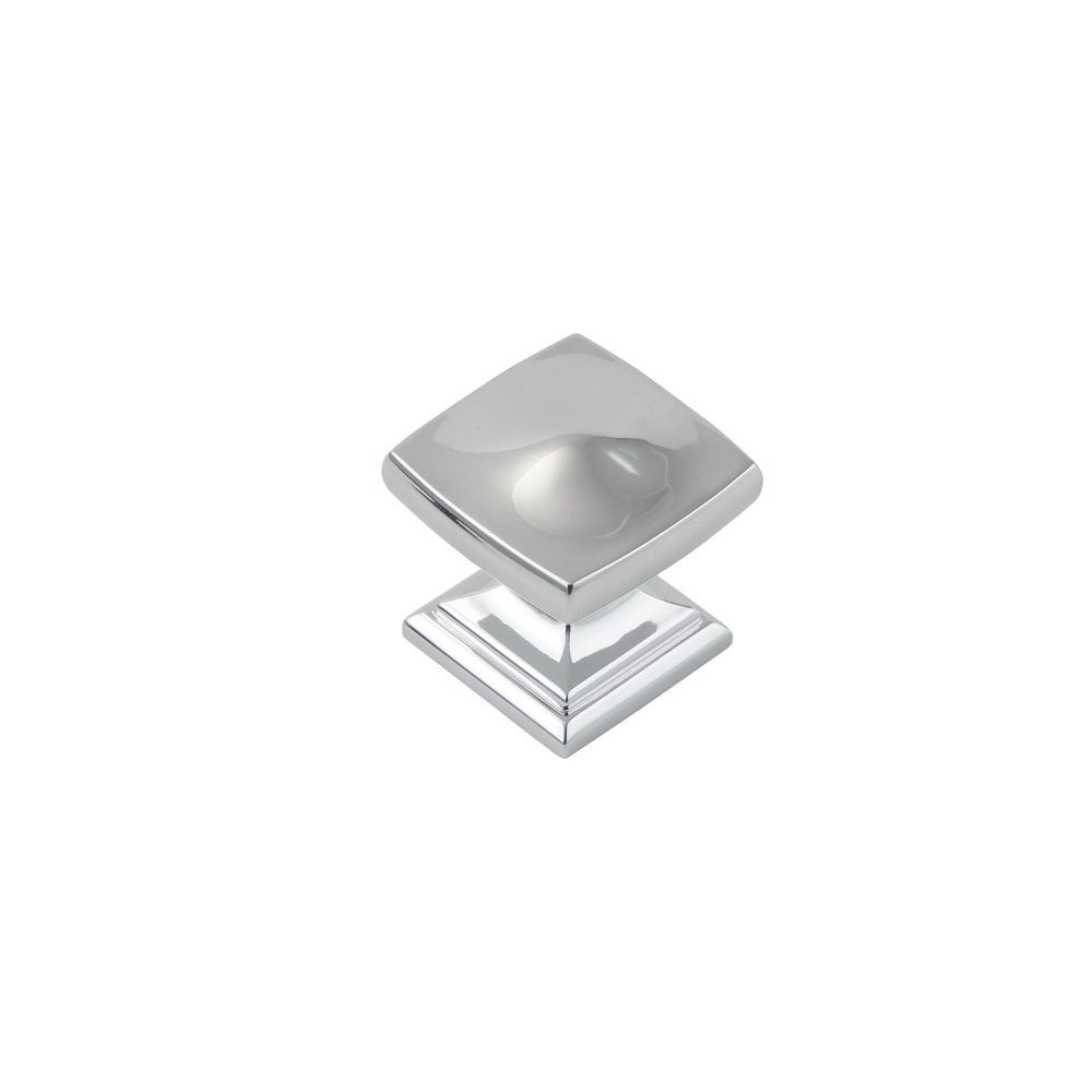 Hickory Hardware H078769CH-10B Knob, 1-1/4" Sq 10-pack in Chrome