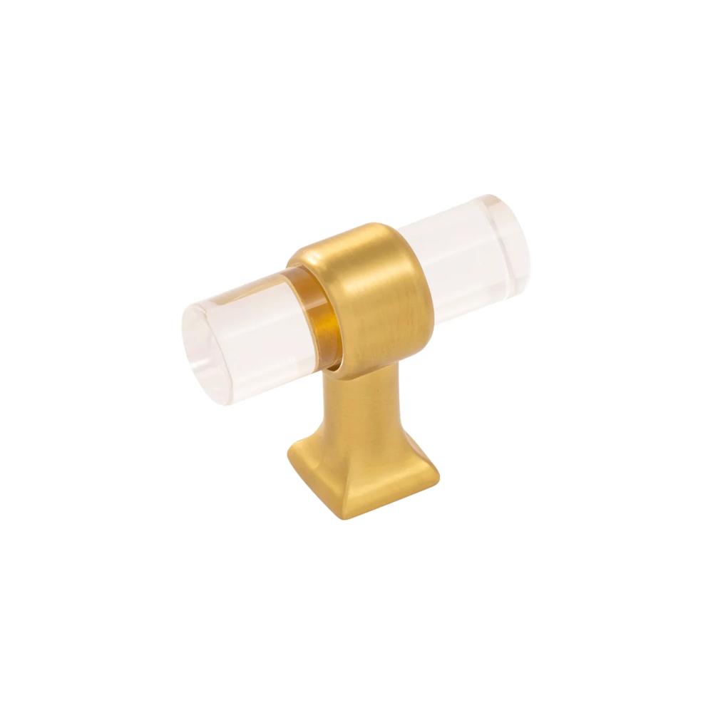Hickory Hardware H079520-CABGB Knob, 1-3/4" X 11/16" in Brushed Golden Brass