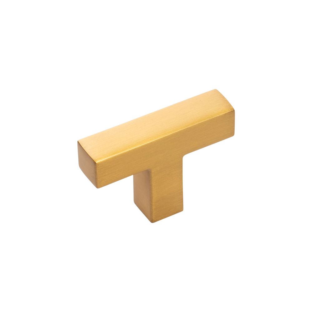 Hickory Hardware HH079668-BGB Skylight Collection T-Knob 1-5/8 Inch x 3/8 Inch Brushed Golden Brass Finish
