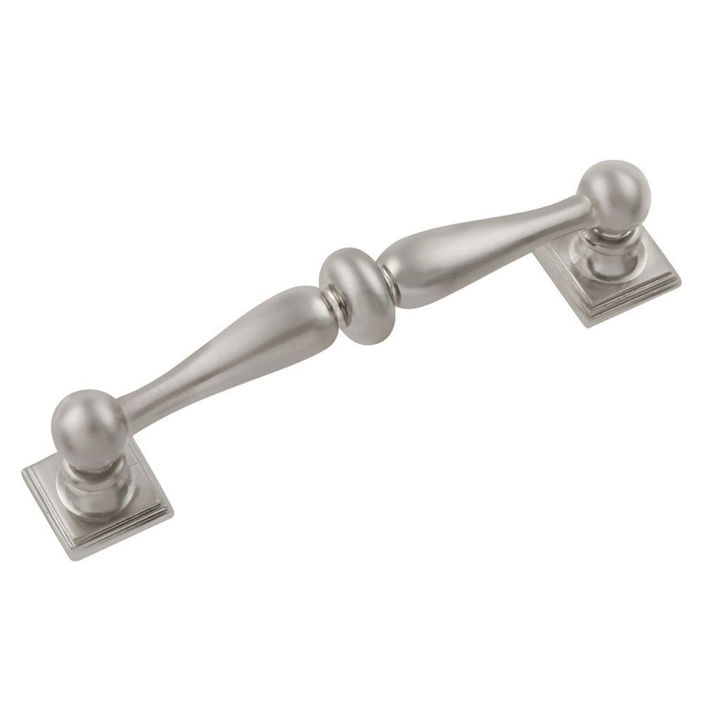 Hickory Hardware HH74637-SN Somerset Collection Pull 3-3/4 Inch (96mm) Center to Center Satin Nickel Finish