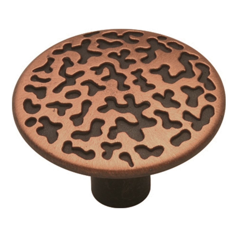 Hickory Hardware P102-AC Southwest Lodge Collection Knob 1-1/16 Inch Diameter Antique Copper Finish