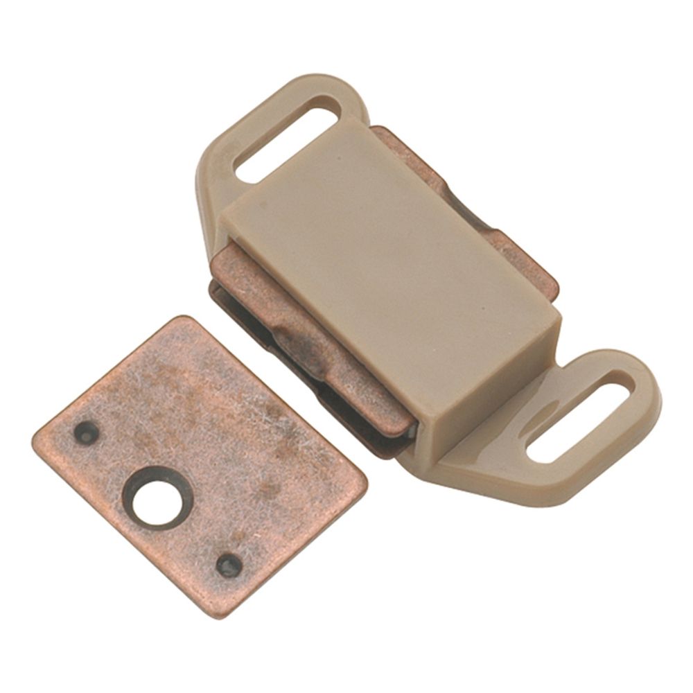 Hickory Hardware P110-TP Catches Collection Catch 1-5/8 Inch Center to Center Tan Plastic Finish