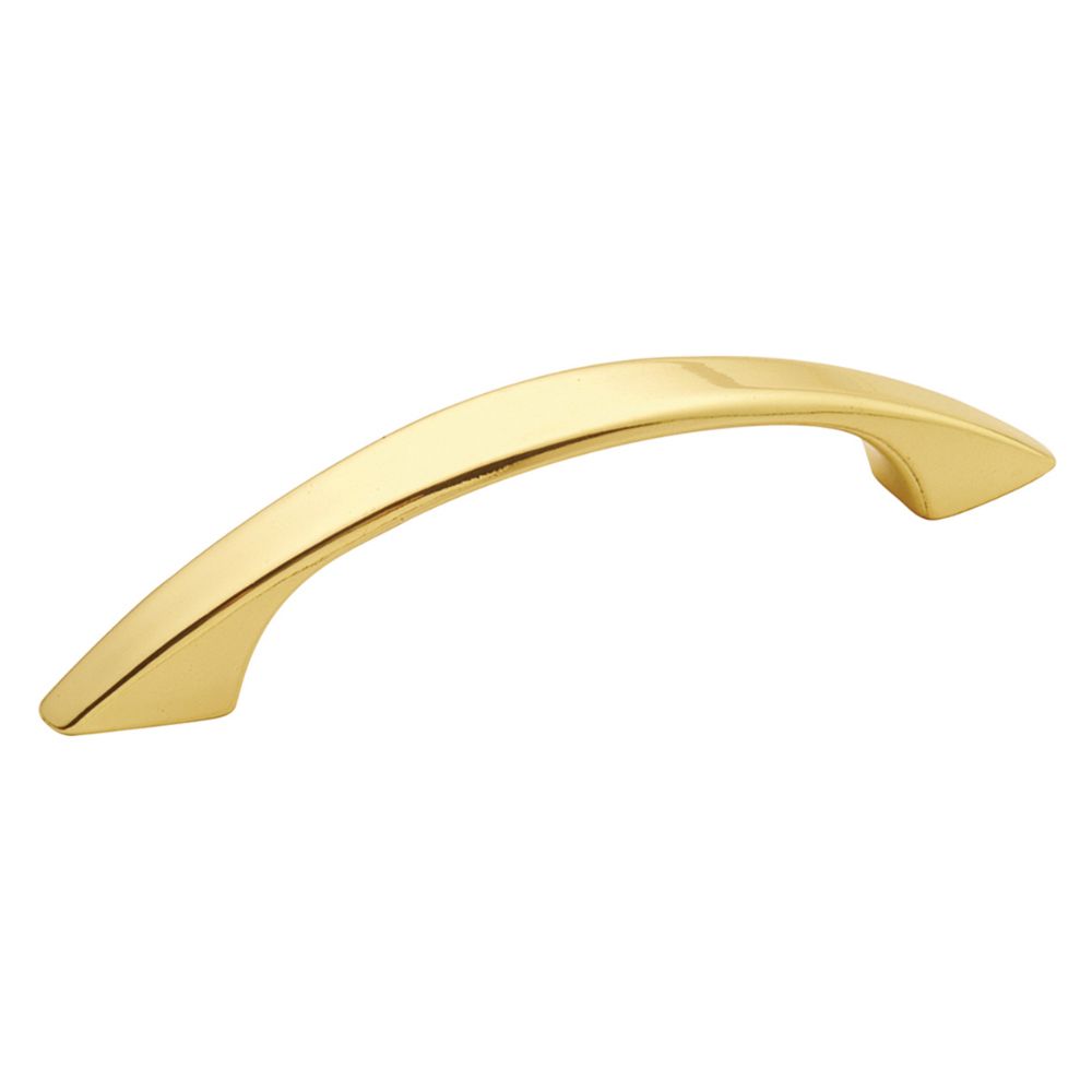 Hickory Hardware P116-3 Sunnyside Collection Pull 3 Inch Center to Center Polished Brass Finish