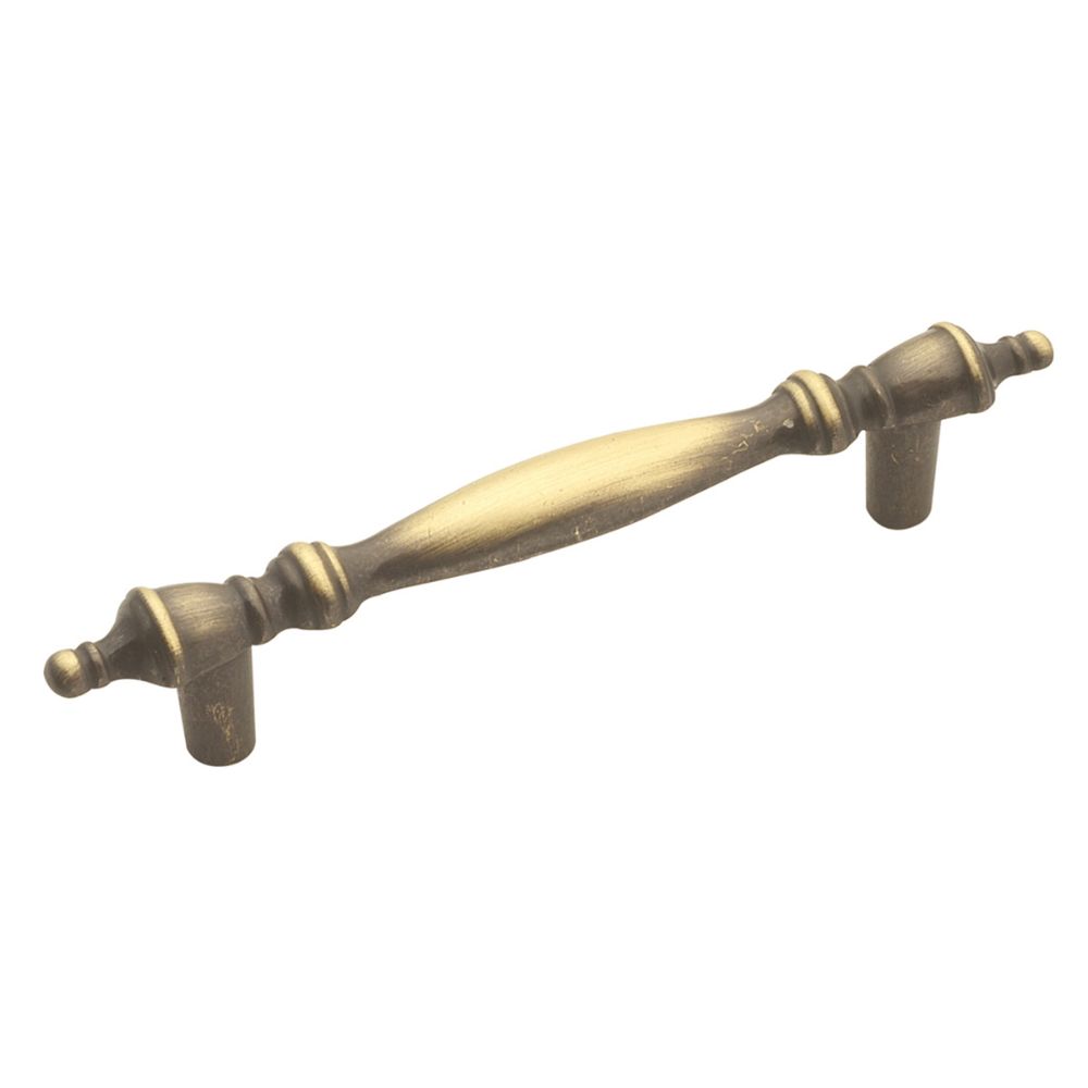 Hickory Hardware P128-AB Cavalier Collection Pull 3 Inch Center to Center Antique Brass Finish
