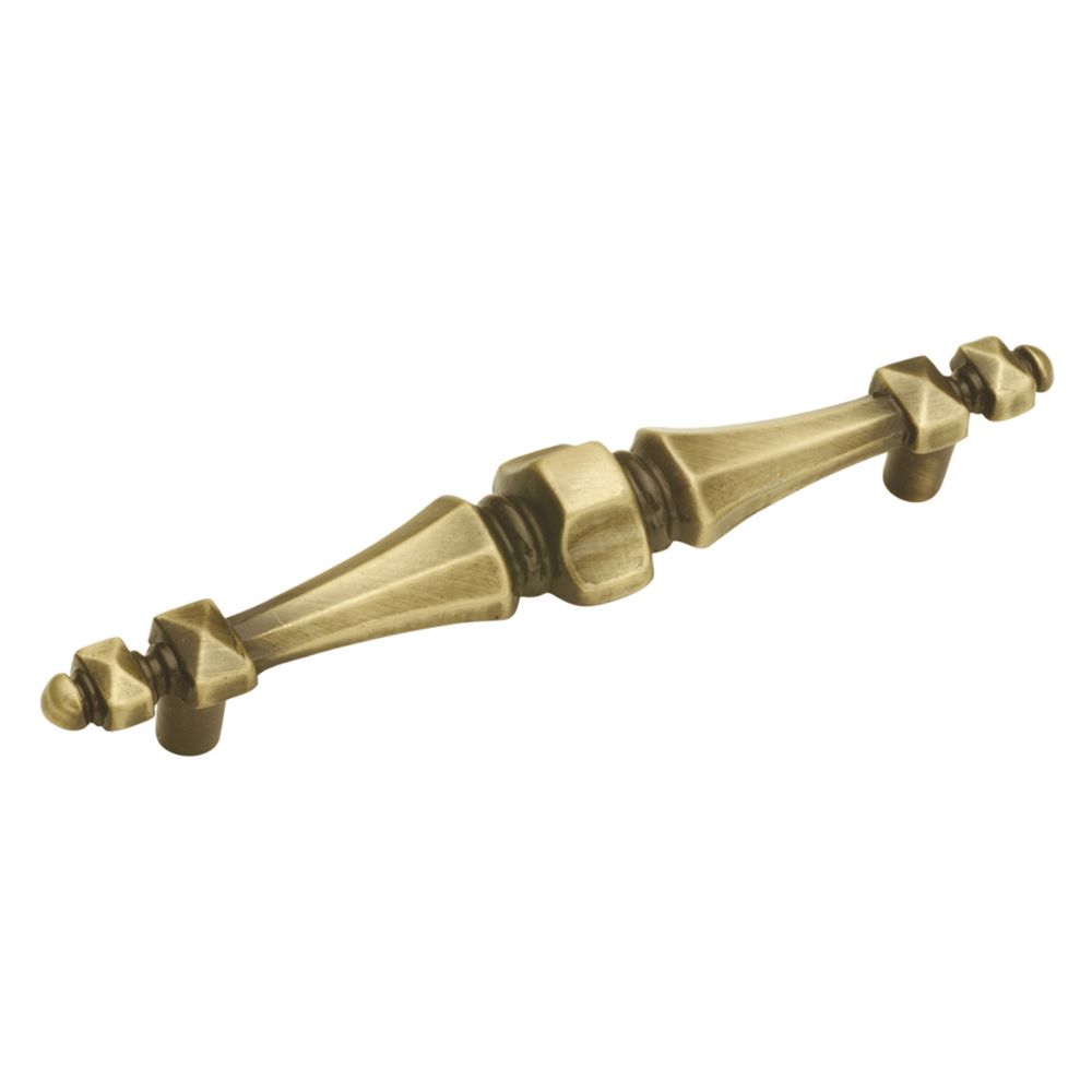 Hickory Hardware P132-AB Cavalier Collection Pull 4-1/4 Inch Center to Center Antique Brass Finish