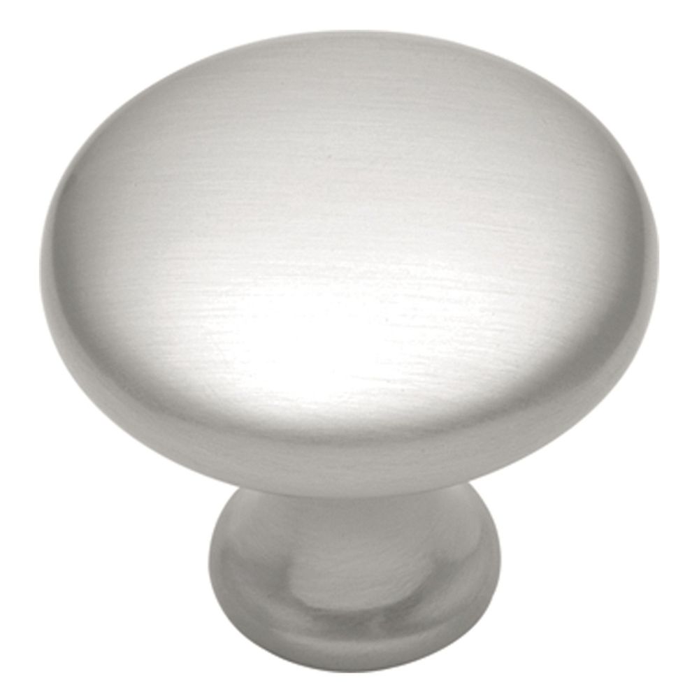 Hickory Hardware P14255-SN-25B Conquest Collection Knob 1-1/8 Inch Diameter Satin Nickel Finish (25 Pack)