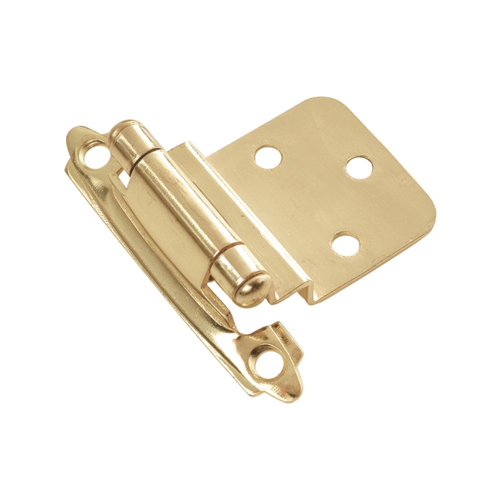 Hickory Hardware P143-3-6 Hinge, Surface, Self Close in Polished Brass