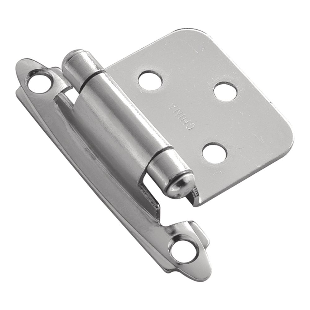 Hickory Hardware P144-26 Surface Self-Closing Collection Hinge SurFace Self Close (2 Pack) Chrome Finish
