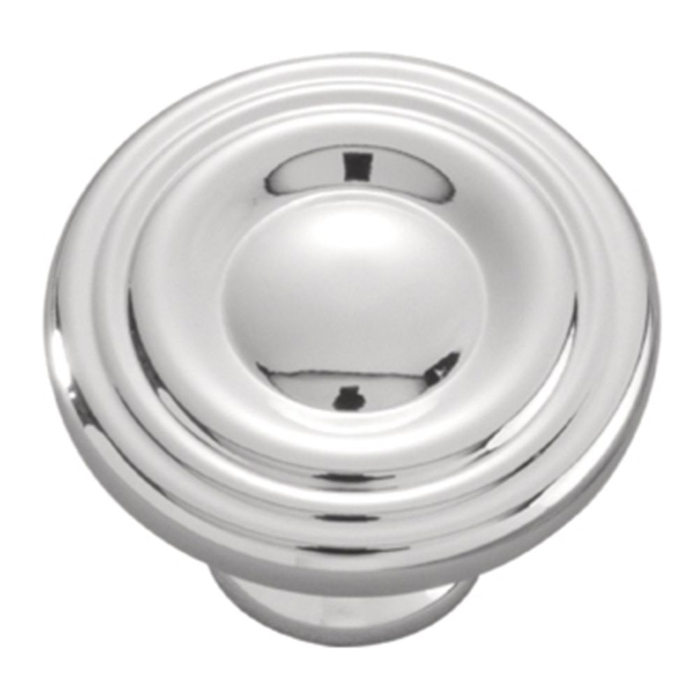 Hickory Hardware P14402-26 Conquest Collection Knob 1-3/16 Inch Diameter Chrome Finish